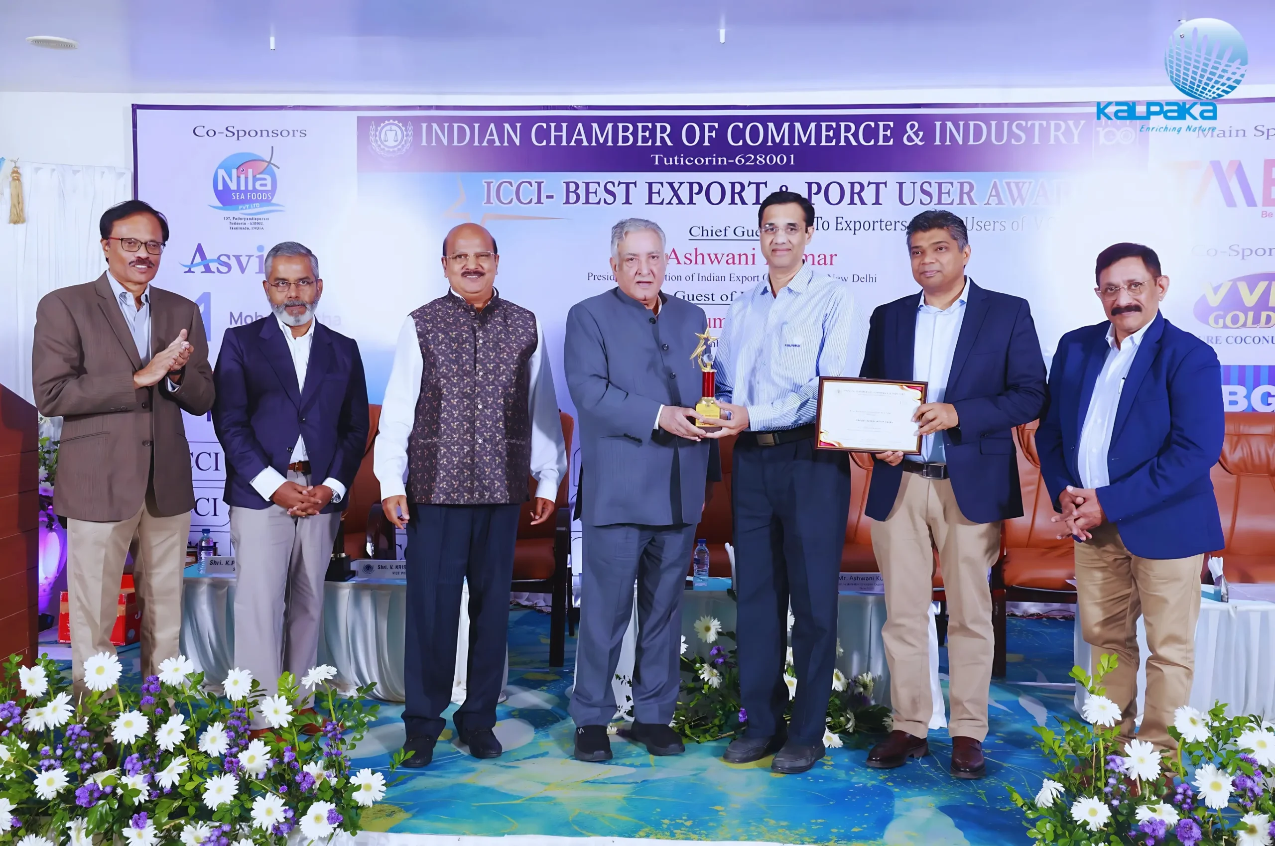 Export Excellence Recognized with Prestigious Award from ICCI, Tuticorin